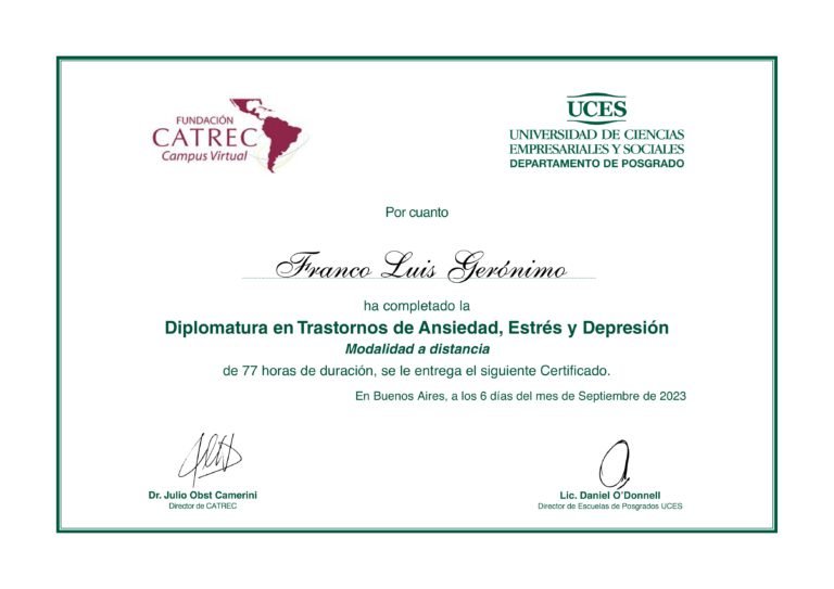 diplomatura en trastornos de ansiedad estres y depresion